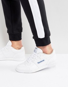 Белые кроссовки Reebok Workout Plus 2759-Белый