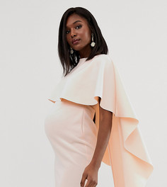 Облегающее платье мини с кейпом ASOS DESIGN Maternity-Розовый