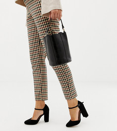 Туфли для широкой стопы на каблуке ASOS DESIGN-Черный
