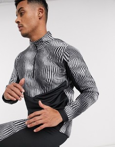 Черная куртка с короткой молнией Nike Running Element-Черный