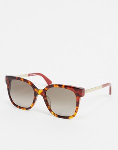 Квадратные солнцезащитные очки Kate Spade-Коричневый