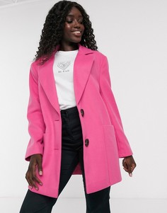 Ярко-розовое пальто ASOS DESIGN-Розовый