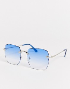Квадратные солнцезащитные очки SVNX-Синий 7X