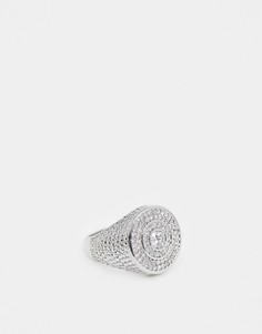 Серебристое кольцо с фианитом ASOS EDITION-Серебряный
