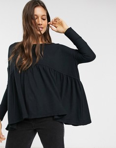 Топ Free People-Черный