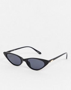 Черные солнцезащитные очки "кошачий глаз" MinkPink-Черный