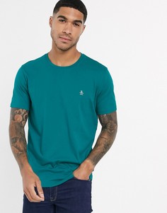 Зеленая футболка с вышитым логотипом Original Penguin-Зеленый