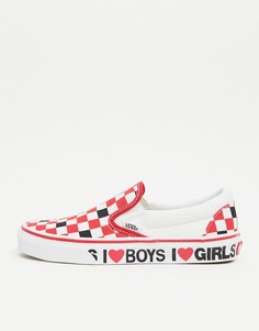 Черные кеды-слипоны Vans Classic-Черный