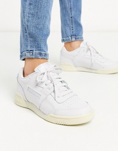 Белые кроссовки Reebok workout Lo Plus-Белый