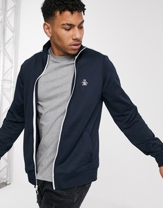 Темно-синяя олимпийка на молнии с логотипом Original Penguin-Темно-синий