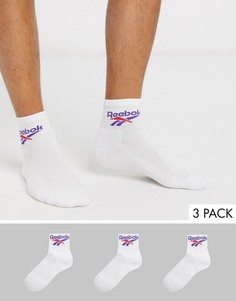 3 пары носков Reebok Classics-Белый