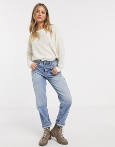 Джемпер с круглым вырезом Brave Soul-Белый