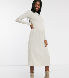 Бежевое платье Topshop Maternity-Кремовый