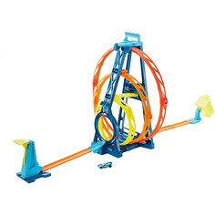 Hot Wheels Конструктор Трасс игровой набор Тройная петля Mattel