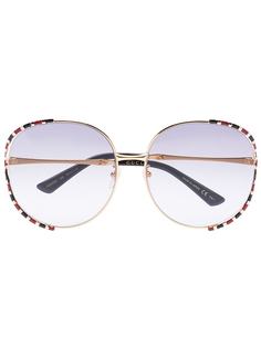 Gucci Eyewear очки в квадратной оправе с затемненными линзами