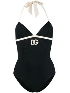 Dolce & Gabbana купальник с вышитым логотипом DG
