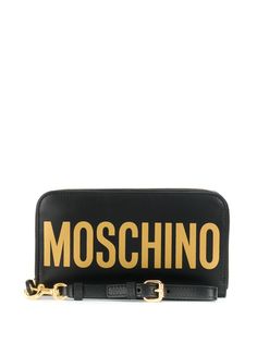 Moschino кошелек на молнии с логотипом