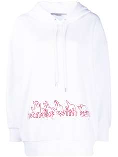 Stella McCartney толстовка Handle with Care с капюшоном