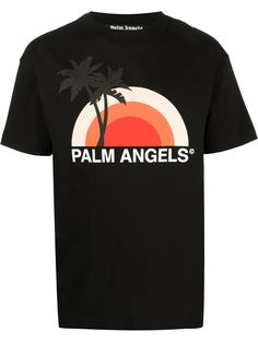 Palm Angels футболка с графичным принтом