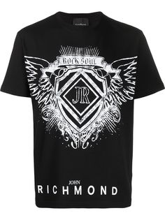 John Richmond футболка с круглым вырезом и принтом