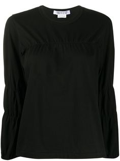 Comme Des Garçons Comme Des Garçons топ с длинными рукавами и сборками