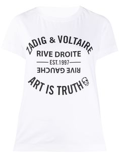 Zadig&Voltaire футболка Walk Blason с логотипом