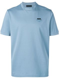 Prada футболка с планкой-логотипом