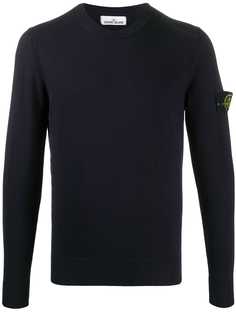 Stone Island толстовка с нашивкой-логотипом
