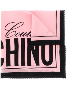 Moschino шарф с логотипом