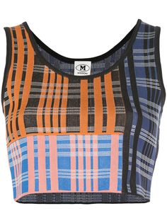 M Missoni трикотажный топ в клетку