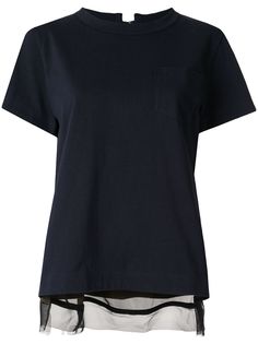 Sacai футболка с открытой спиной