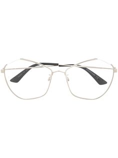 McQ Alexander McQueen очки в геометричной оправе кошачий глаз