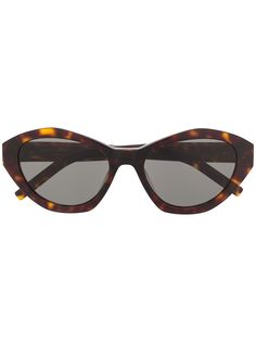 Saint Laurent Eyewear солнцезащитные очки SLM60 в оправе кошачий глаз