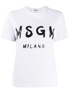 MSGM футболка с логотипом