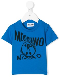 Moschino Kids футболка с логотипом