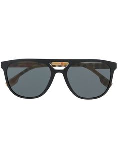 Burberry Eyewear солнцезащитные очки с оправой в клетку