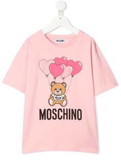 Moschino Kids футболка Teddy Bear свободного кроя