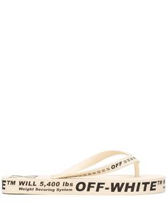 Off-White вьетнамки с логотипом