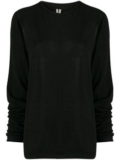 Rick Owens джемпер тонкой вязки с вырезами