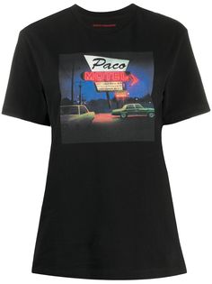 Paco Rabanne футболка с принтом Motel