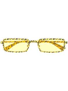 Balenciaga Eyewear солнцезащитные очки в прямоугольной оправе с зебровым принтом