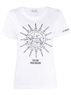 Red Valentino футболка Blooming с принтом