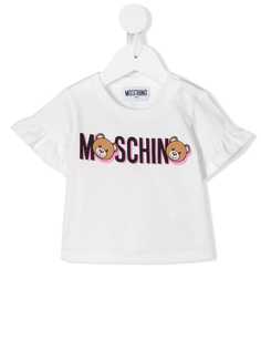 Moschino Kids футболка Teddy Bear с логотипом