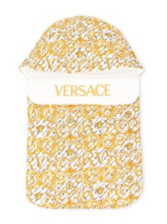 Young Versace спальный конверт с логотипом и принтом Baroque
