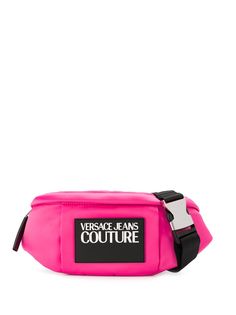 Versace Jeans Couture поясная сумка с нашивкой-логотипом