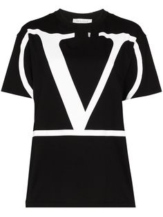 Valentino футболка оверсайз с логотипом VLogo