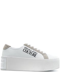 Versace Jeans Couture кроссовки на платформе с логотипом