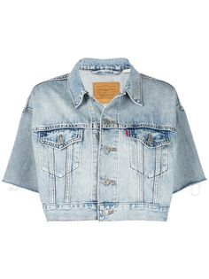 Levis укороченная джинсовая куртка с короткими рукавами Levis®