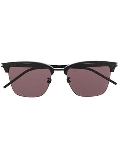Saint Laurent Eyewear солнцезащитные очки в полуободковой оправе