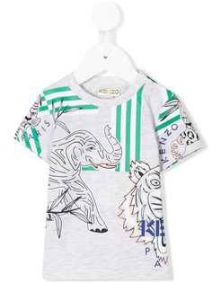 Kenzo Kids футболка с принтом